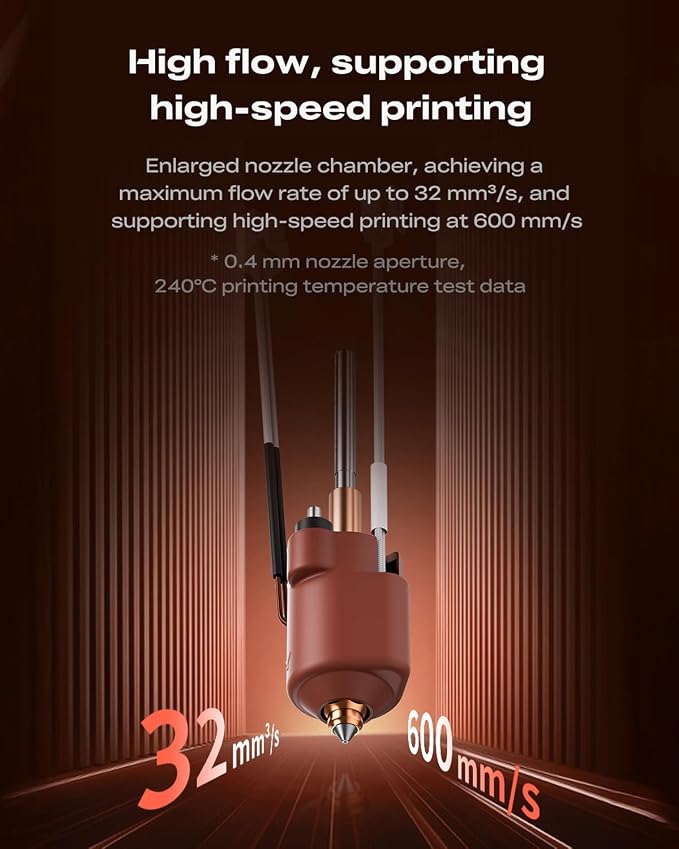 Creality Official K2 SE Hotend, Support 300°C High Temperature and 600mm/s Fast Speed Printing, Compatible with Creality K2 SE 3D Printer