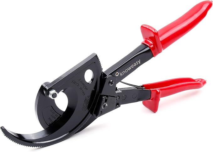 Knoweasy Cable Cutter and Ratchet Wire Cutter Works for Aluminum and Multi-core Cables up to 400mm²
