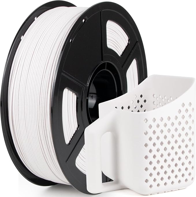 iSANMATE ASA-GF 3D Printer Filament, 10% Glass Fiber Reinforced, Superior Weather & UV Resistance, High Strength & Thermal Stability for Outdoor & High-Impact Applications (1kg, White)