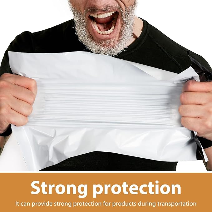 Metronic Poly Mailers 19x24 Inch 250pcs Shipping Bags for Clothes,Self Adhesive Shipping Envelopes for Small Business,Waterproof Mailers Poly Bags for Shipping,Packaging Mailing Bags White