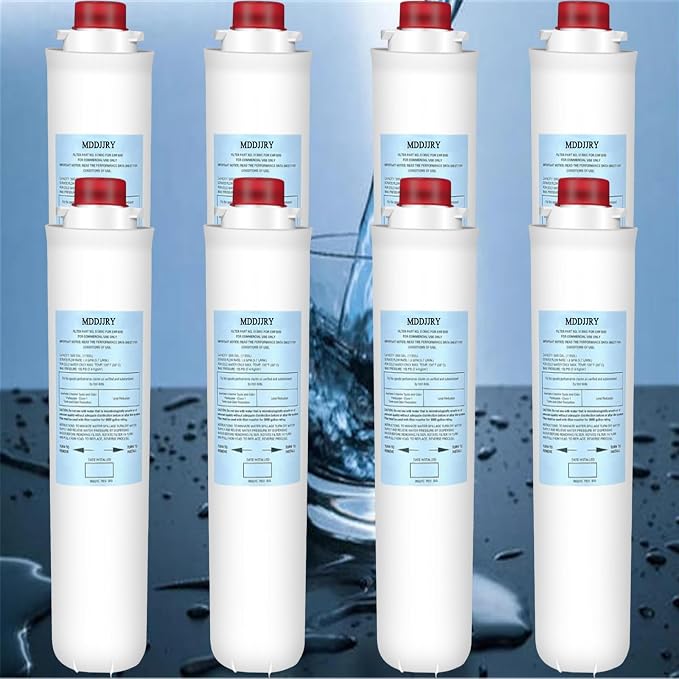 Upgrade elkay 51300c replacement filter for Elkay EWF3000 51300c Water Filter,Compatible with Ezh2o 51300c Filter Replacement Bottle Stations 3000 Gallon(8 Packs-No Chip)