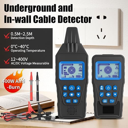 Underground Cable Tester & Circuit Breaker Finder – Professional Anti-Interference Wire Tracer for Buried Cable Locating & Broken Wire Detection