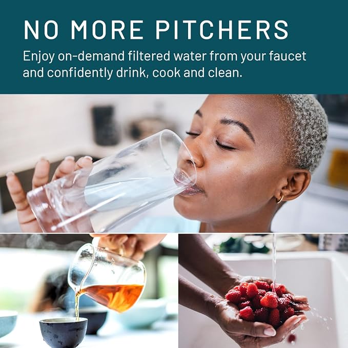 Aqua-Pure Under Sink Full Flow Water Filter System Cyst-FF, Reduces Class 1 Particulate, Asbestos, Lead, Mercury, Bad Taste and Odor