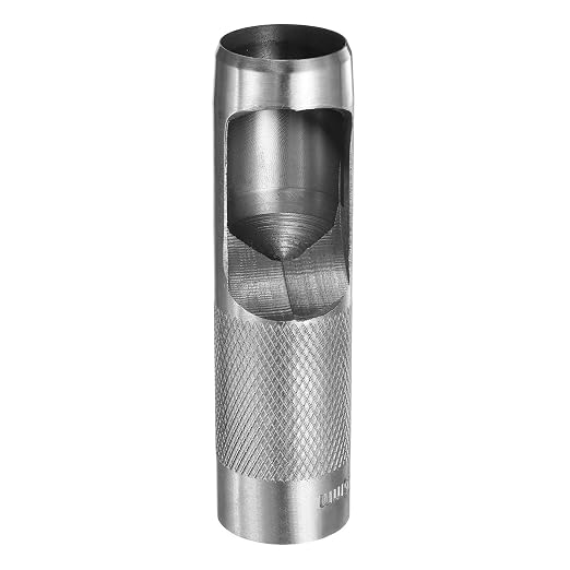 HARFINGTON Leather Round Hole Punch, 26mm Hollow Hole Puncher Cutter Carbon Steel Circle Hole Punching Cutting Tool for Belt/DIY Leather Craft