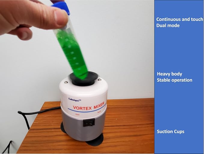 Vortex Mixer with both Touch and Continuous Mode, Heavy Duty Vortex Shaker, 110V