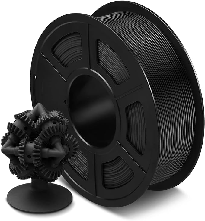 SUNLU 3D Printer ASA Filament 1.75mm,1KG（Black） | UV/Rain/Heat Resistant Tough 3D Printer Filament, Great for Printing Outdoor Functional Mechanical Parts, 1kg Spool (2.2lbs)