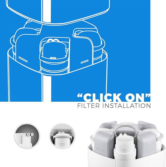 PureDrop CUW4 Ultra-filtration Under-Sink 3-Stage Prefilter Replacement Water Filter Cartridges (no membrane included)