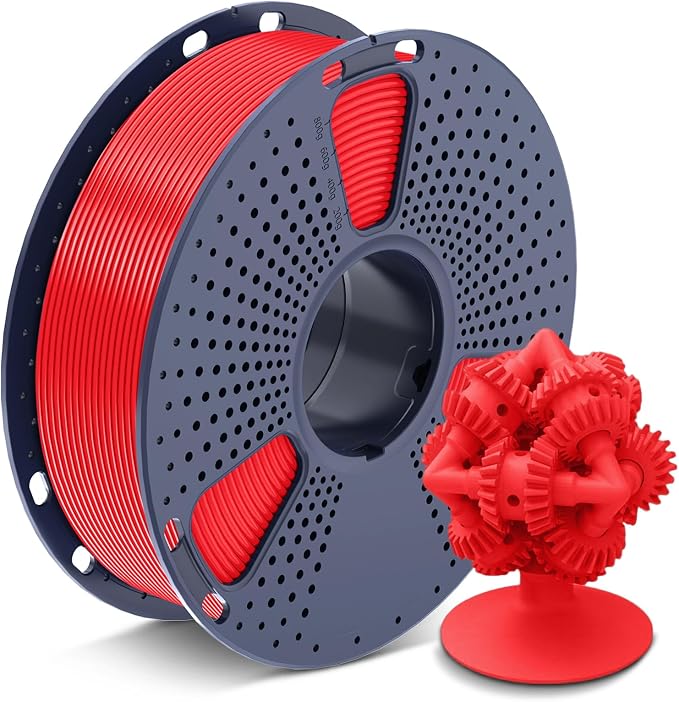 SUNLU 3D Printer ASA Filament 1.75mm,1KG,（Red） | UV/Rain/Heat Resistant Tough 3D Printer Filament, Great for Printing Outdoor Functional Mechanical Parts, 1kg Spool (2.2lbs)