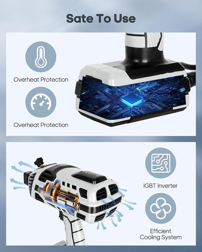 Handheld Welder Machine, 110V Portable ARC Welding Machine with IGBT Inverter 6 Variable Current Adjustment 20-120Amp Welding Output Portable Welder Handheld for 1/16"-1/8" All Size Welding Rod