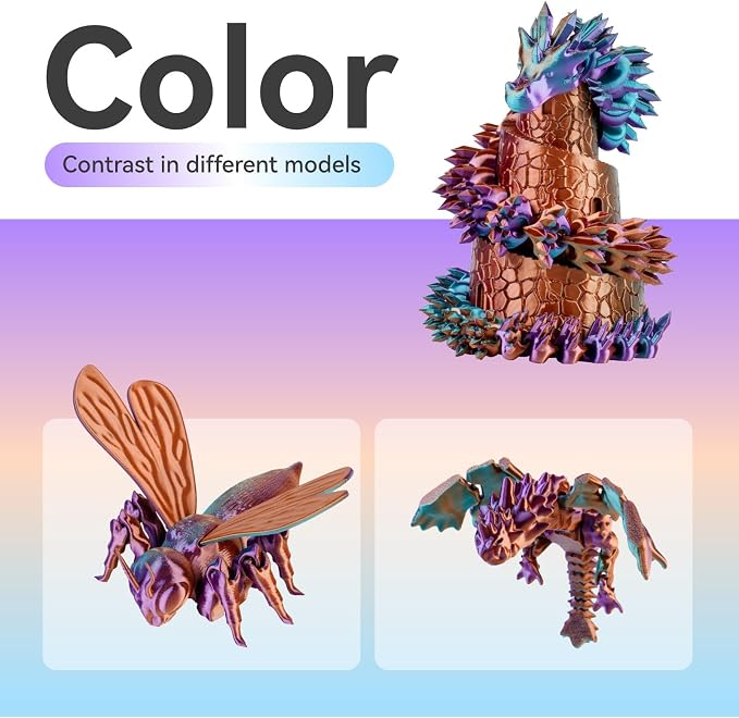 Chitu Systems Conjure Tricolor Silk PLA Filament, Christmas Purple Orange Sky Blue Filament, Reusable Spool Compatible with Bambu Lab Refill Filament, Diameters 1.75±0.02 mm 1KG/2.2lb