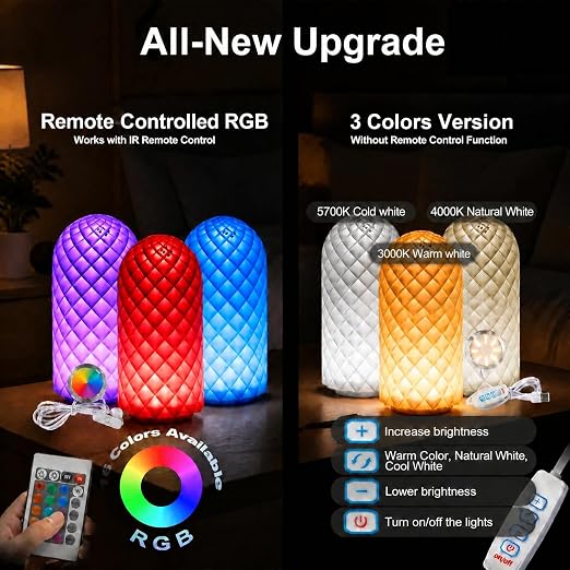 LED Lamp Kit 001 (6-Pack Set) – Includes 3PCS Three-Color LED Light + 3PCS 16-Color RGB Lights for Bambu Lab H2S/P2S/P1P/A1, 3D Printer DIY Lighting Kit, 5V USB, Adjustable Color & Brightness