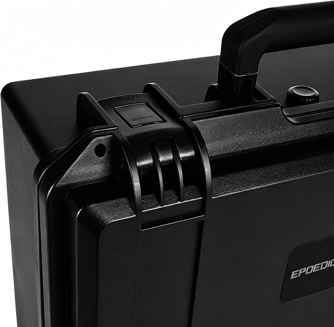 IP67 Waterproof Camera Hard Case with Custom Foam, 16", Black | Built for Photographers, Drone Pilots and Creators; Fits Cameras, Lenses, Drones, Audio Gear and Electronics for Field Use