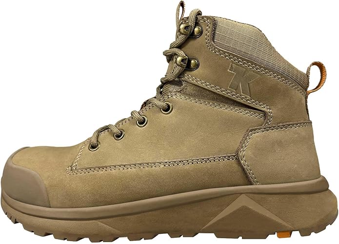 Men Work Boots 6 Inch Lightweight - ESD Shoes, Aluminum Alloy Toe and Puncture Proof ASTM 2413, Oil and Slip Resistant, Premium Water Resistant Genuine Leather Industrial Safety Boot