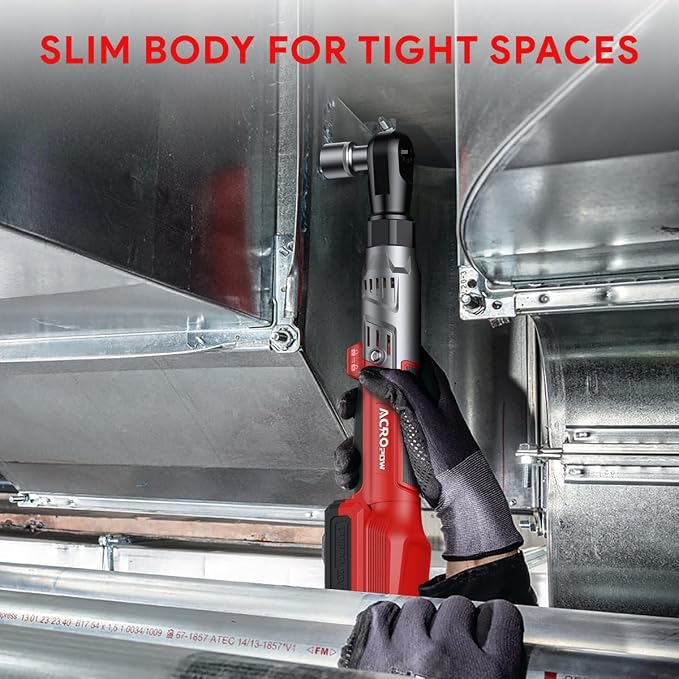 3/8" Cordless Ratchet Wrench for Milwaukee 18V Battery, Brushless Motor | 74Ft-Lbs Electric Ratchet with Variable Speed, 1/2" & 1/4" Adapters, 3" Extension Bar (Tool Only)