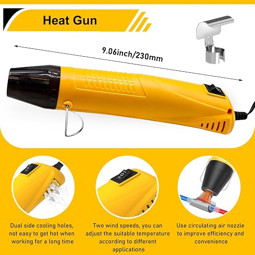 2066Pcs Heat Shrink Solder Seal Wire Connectors Kit with Heat Gun and Wire Stripper Crimping Tool, Waterproof Heat Shrink Wire connectors Electrical Wire Terminals for Marine Electrical