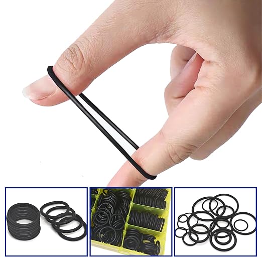 988 PCS NBR90 O-Ring Kit – 20 Sizes Assorted Black Nitrile Rubber O-Rings, High Pressure & Heat Resistant, for Automotive, Hydraulic, AC Repair, Plumbing, Industrial Sealing