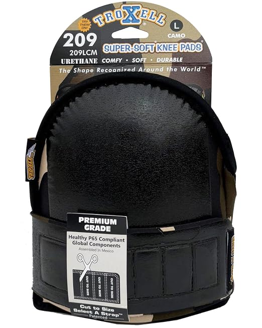 TROXELL USA - Super-Soft Camouflage Kneepads (Large Size/Bagged in Pairs)