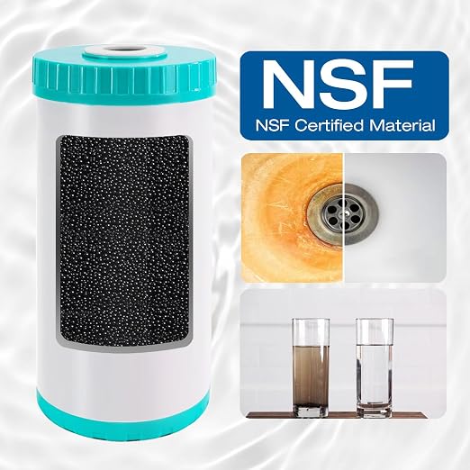 H&G Lifestyles 10" x 4.5 Iron Water Filter for Well Water Replacement | Whole House Water Filter Cartridge, Soften Water,Compatible with 84637, WPX5BB97P, PC10, 355214-45, 355215-45, WP10BB97P