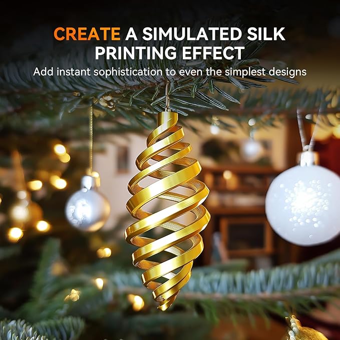 TECBEARS Silk Filament 1.75, Shiny Silk PLA Filament, 3D Printer Filament with Smooth Silky Surface, Dimensional Accuracy +/- 0.02mm, Fit Most FDM 3D Printers, Silk Red 1KG