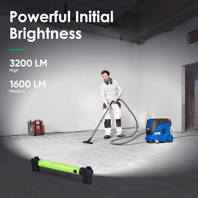 Ropelux Work Light 3rd Gen, 3200LM Ultra Bright Mechanic Under Hood Lights with 6000mAh, Rechargeable Portable Magnetic Trouble Lighting Bar with Hooks for Car Repair, Inspection, Tool Gift, 2Pcs