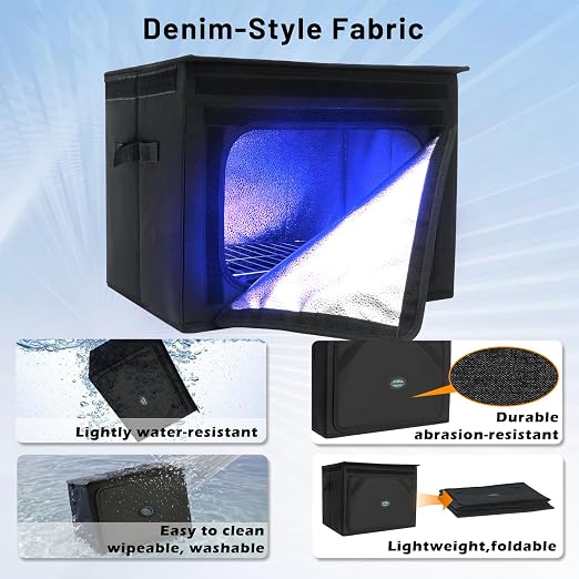 Resin Curing Light Lamp for 3D Printer Large Size Cure Light Box for Machine 3D Printer Led Light 365nm Solidify Photosensitive Resin, 36L/9.5gal, 6w Bulb x3