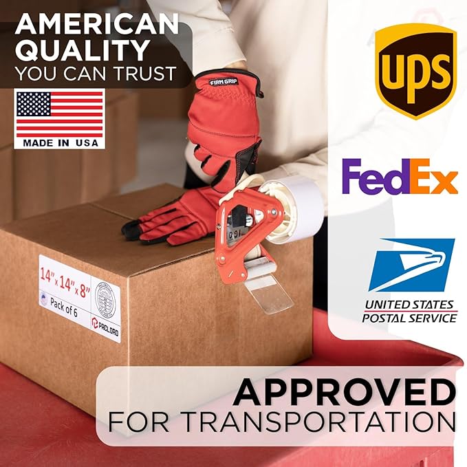 Flat Cardboard Boxes 18"L x 15"W x 3"H (Pack of 12) - USA-Made Packing Boxes for Moving, Shipping, or Storage - USPS, UPS, FedEx Approved - Professional Packing Supplies for Moving | USA-Made Packing Boxes for Moving, Shipping, or Storage - USPS, UPS, ...