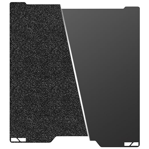 HzdaDeve H2C Build Plate for Bambu Lab A2L Combo Dual-Textured and Smooth PEI Plate Sheet Heated Bed Spring Steel Flexible Platform Black Board for 3D Printer Accessories (Black)
