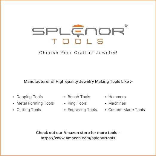Splenor Tools 5 Round Punch Disc Cutter - for Jewelry Making - Metal Working & Cutting Tool - Size ½ to 1"