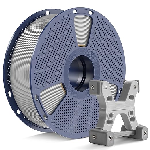 PETG Filament 1.75mm, Ultra Tough, Heat Optimized, Odorless, 1kg(2.2lbs) SUNLU PETG 3D Printer Filament, Dimensional Accuracy +/- 0.02mm, Space Grey