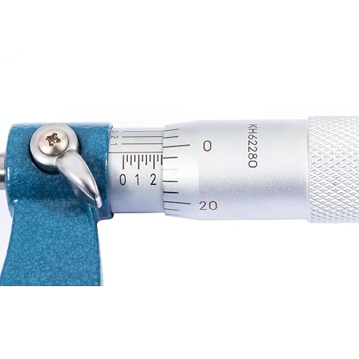 PEC Tools 3-4" Outside Micrometer | Industrial-Grade Precision, Hardened Steel, High-Accuracy with Ratchet Stop, Carbide-Tipped Measuring Faces
