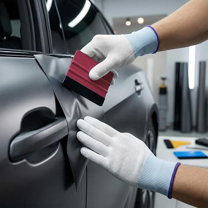 Spanno Heat Gun for Vinyl Wrap, Car Wrap Kit for Window Tint, Include Heat Gun, Plastic Squeegees, Magnet Holder, Gloves