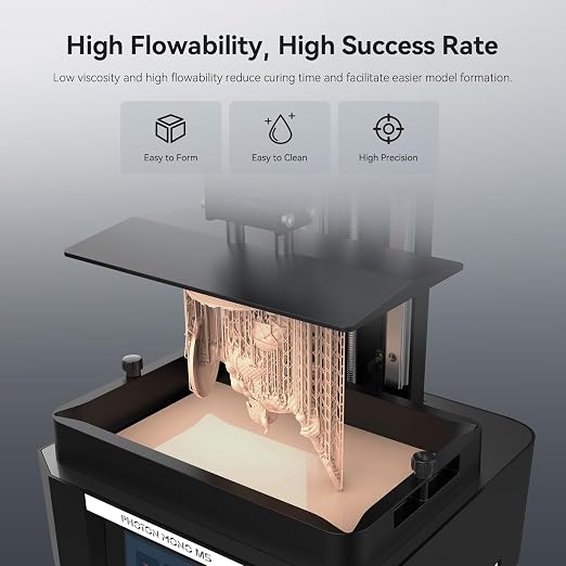 ANYCUBIC ABS-Like Resin Pro 2, Upgraded 8K 3D Printer Resin with Enhanced Strength and Toughness, High Precision, Low Odor, Wide Compatibility for All LCD 3D Printers (Beige, 1kg)