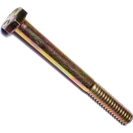 Hard-to-Find Fastener Grade 8 Hex Cap Coarse Large Bolts, Midwest Assortment Refill, Steel Hex Bolts for Construction, Home Improvement, 1/4-20 x 2-1/2 - Inch, Pack of 10