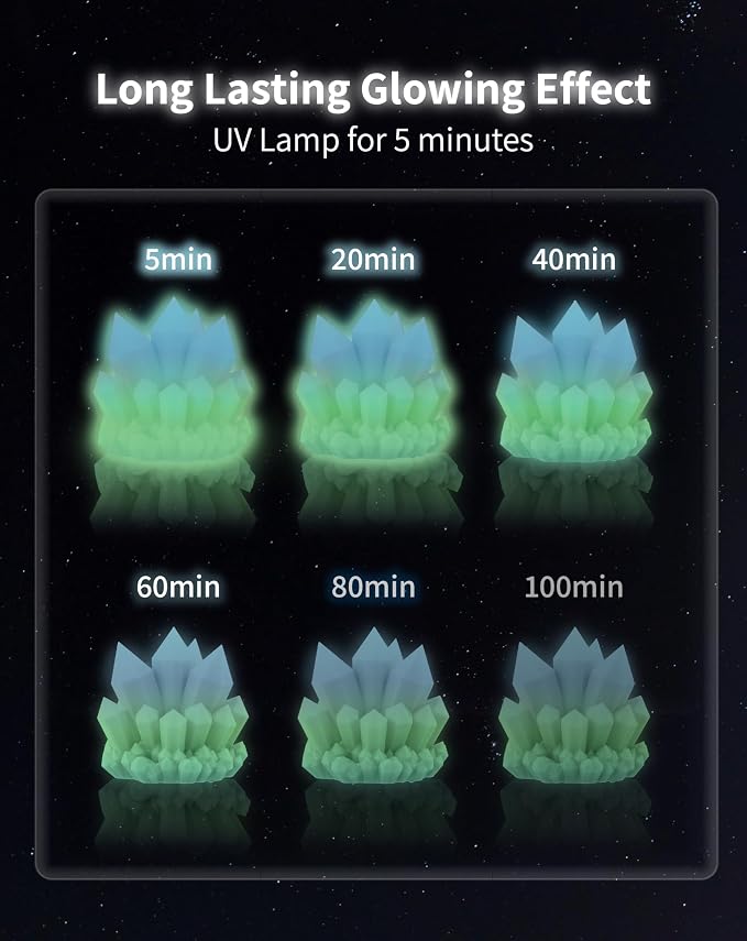 DURAMIC 3D PLA Glow in The Dark Filament Luminous Neatly Wound 1.75mm 1Kg | 3D Printing Filament 1.75mm Dimensional Accuracy +/- 0.02 mm, Fit Most FDM 3D Printers Glow Rainbow