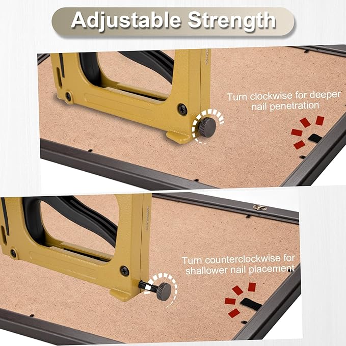 Point Driver with 1000 Flexible Point Nails, Manual Picture Framing Tool – Picture Frame Stapler/Nailer/Tacker for DIY Crafts, Picture Frame Hardware and Glazing Points