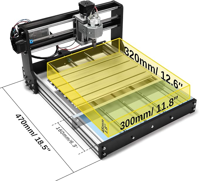 Genmitsu 3018 Y-Axis Extension Kit, 3018 Accessories Upgrade to 3040, Compatible with Most 3018 CNC Router Machine, 3018-PRO&3018-MX3