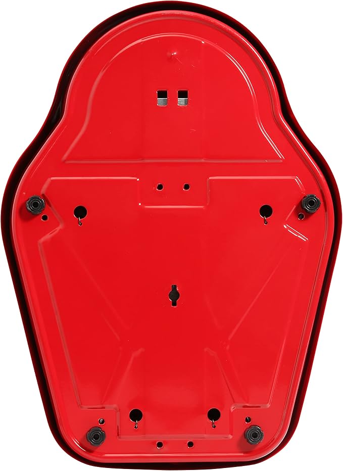 Salter Pro-Helix Professional Oversized Bathroom Scale with Black/Red Powder-Coated Steel Coated Base, Anti-Slip Bath Mat, 400 LB Capacity, Analog Scale, 18.25 x 13.0 Inch, Black/Red