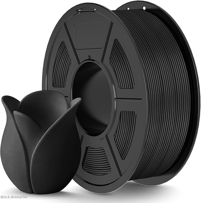 TECBEARS Black Matte PLA Filament for High Speed 50-600mm/s Printing | "1KG PLA, Smooth Extrusion, Tangle Free, Vacuum Sealed, 1.75MM Filament ±0.02mm Accuracy Compatible with Most FDM Printers"