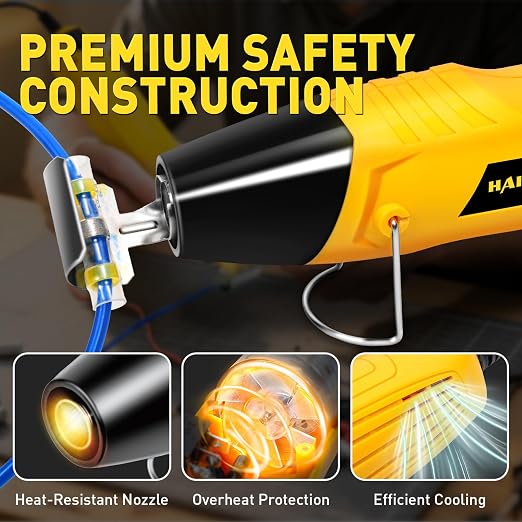 haisstronica 400 PCS Solder Seal Wire Connectors with Mini Heat Gun Kit, Waterproof Heat Shrink Wire Connectors, 10-26 AWG Solder Stick Wire Connectors for Automotive, Marine & Wiring Repair