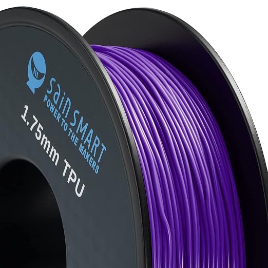 SainSmart Flexible TPU 3D Printing Filament, 1.75 mm, 0.8 kg, Dimensional Accuracy +/- 0.05 mm, Kaoss Violet