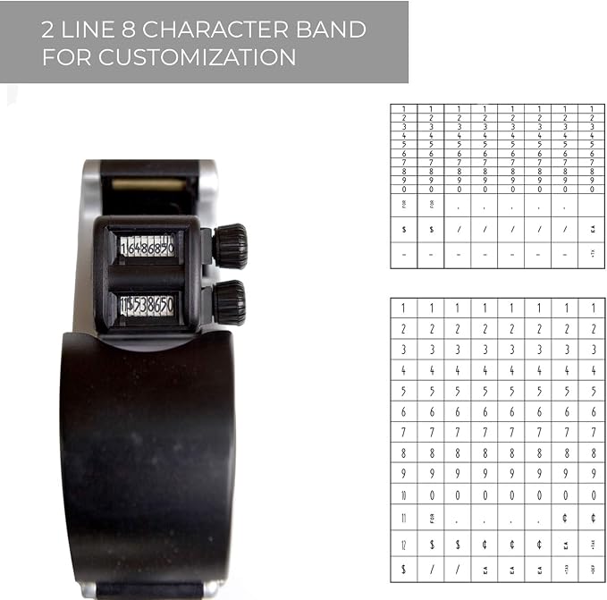 SBLABELS PG421065 Two Line Price Gun / 2 Line Pricing Gun, Black Ink, Monochrome Labels, Indoor Use
