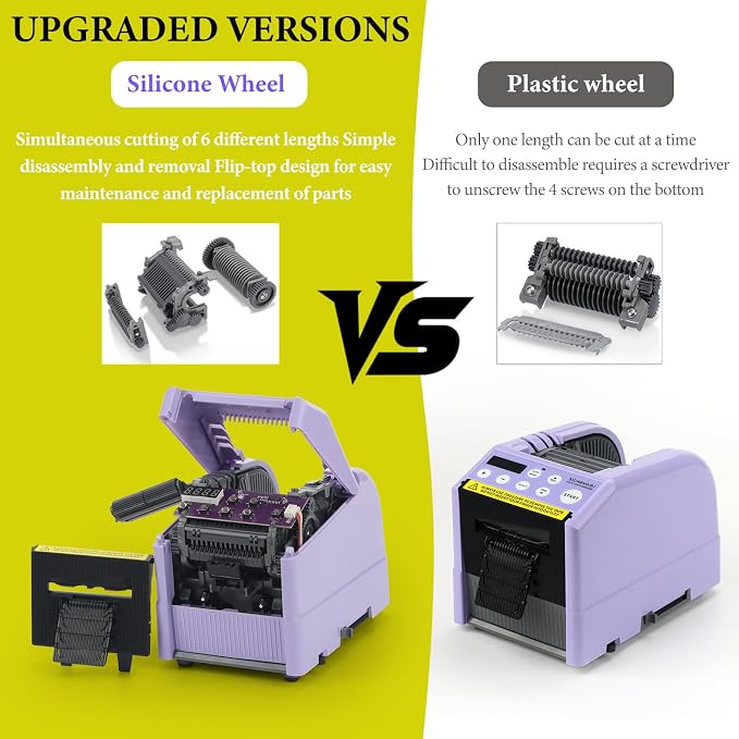 Upgraded Ribbon Cutting Machine, Automatic Tape Dispenser,5-999 mm Length Precision Cutting, for Shopping malls, Schools, Restaurants, Factories, Warehouses, and Home use