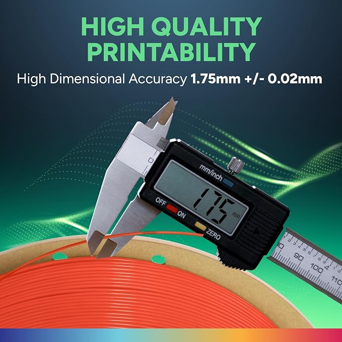 OVERTURE TPU 95A Flexible 3D Printer Filament 1.75mm | High Elasticity & Durability Filament,1kg Spool(2.2lbs),Fit Most FDM Printer(TPU Neon Red)