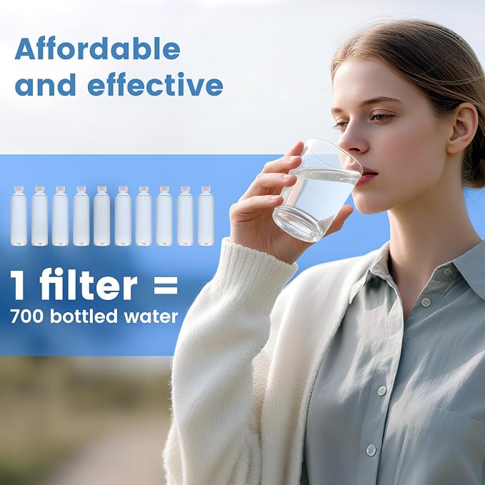 Replacement Water Filter Compatible with Alexapure Pro Filtration System | Reduces chlorine, etc，Water Filter for 2387 Pro Emergency Preparedness,Last Up to 5000 Gallons,NSF Certified
