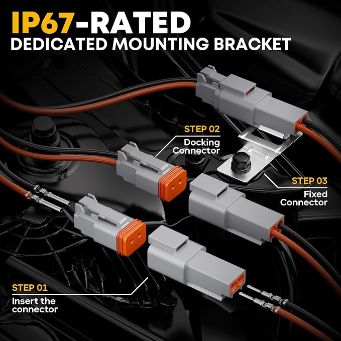 Deutsch DT DTM Connector Crimping Tool Kit with Removal Tool-2/3/4/6 Pin Waterproof Automotive Electrical Connectors, Size 16/20 Stamped Contacts (22-14 AWG) for Car Truck Marine Wiring
