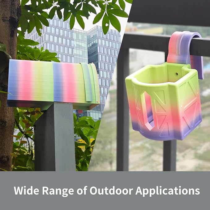 Colored ASA Filament 1.75 +/- 0.02mm - UV/Rain/Heat Resistant Durable 3D Printer Filament, No Warping, Non Odor & Fumes - Perfect for Outdoor Functional Mechanical Parts, 1kg (2.2lbs) Spools