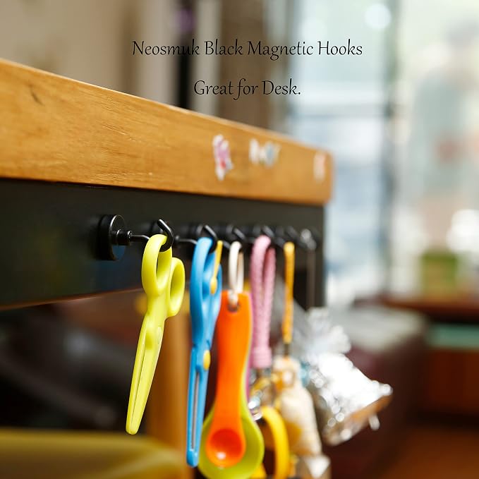 Neosmuk Magnetic Hooks, Cruise Ship Essentials, 26#,Black