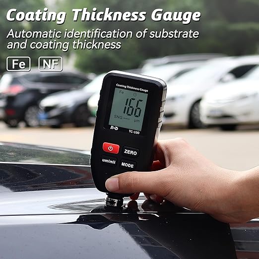 Car Coating Thickness Meter Paint Mil Gauge | For Used Car Buyers, Check Original Coating, Auto Paint Meter