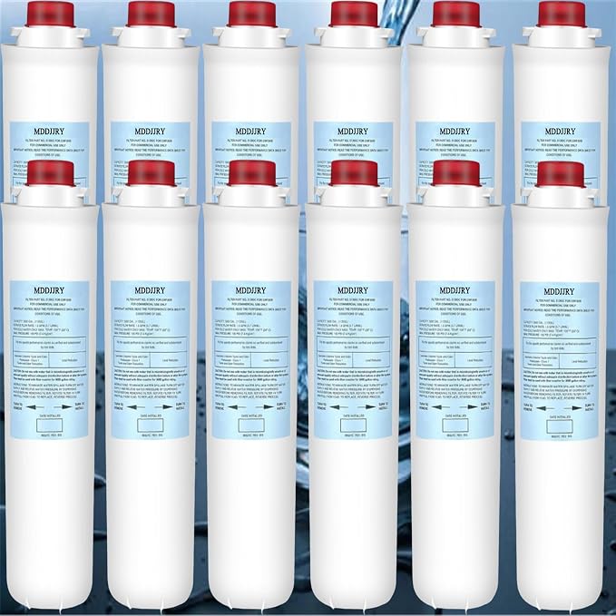 Upgrade elkay 51300c replacement filter for Elkay EWF3000 51300c Water Filter,Compatible with Ezh2o 51300c Filter Replacement Bottle Stations 3000 Gallon(12 Packs-No Chip)