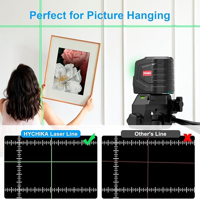HYCHIKA 6.2A Mini Circular Saw with 3 Blades, Laser Level 360° Self Leveling with Tripod, 2-Tool Power Tool Combo Kit